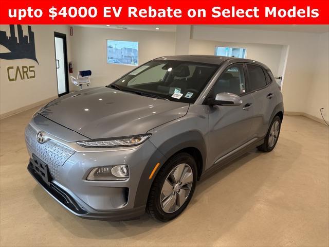 used 2021 Hyundai Kona EV car, priced at $18,999