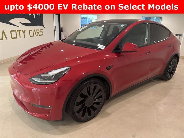 used 2022 Tesla Model Y car, priced at $29,999