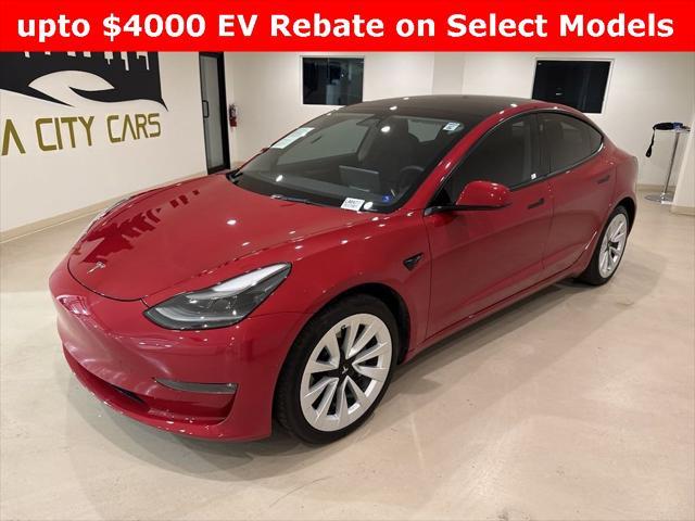 used 2022 Tesla Model 3 car, priced at $26,999