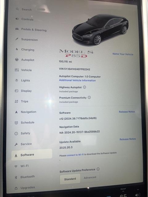 used 2014 Tesla Model S car, priced at $14,991