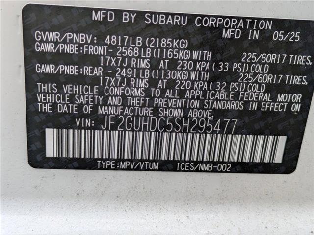 new 2025 Subaru Crosstrek car, priced at $30,427