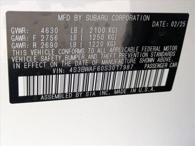 new 2025 Subaru Legacy car, priced at $29,261