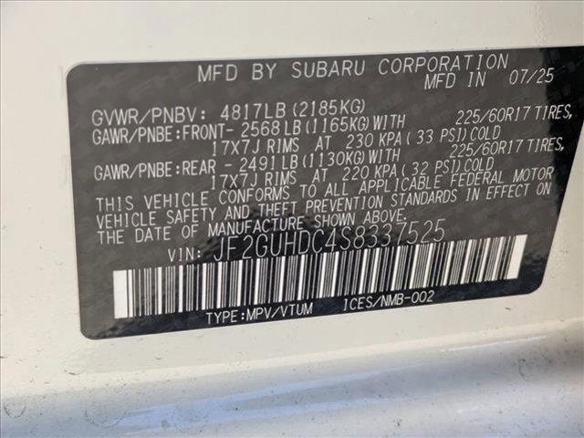 new 2025 Subaru Crosstrek car, priced at $30,072