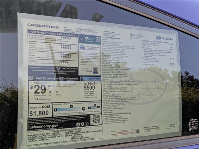 new 2025 Subaru Crosstrek car, priced at $30,593