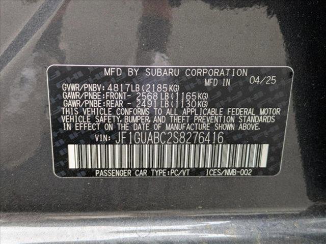 new 2025 Subaru Impreza car, priced at $25,078