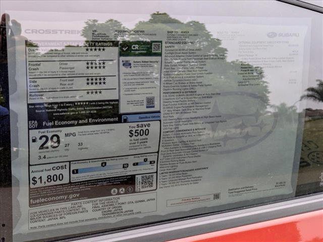 new 2025 Subaru Crosstrek car, priced at $30,593