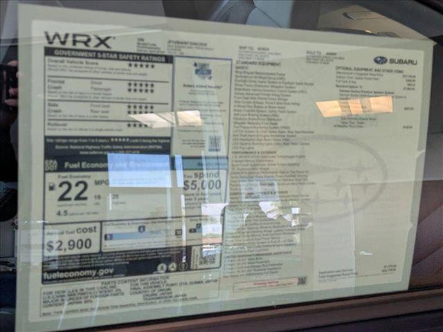 new 2025 Subaru WRX car, priced at $42,178
