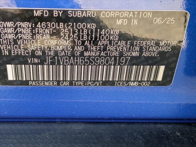 new 2025 Subaru WRX car, priced at $40,014