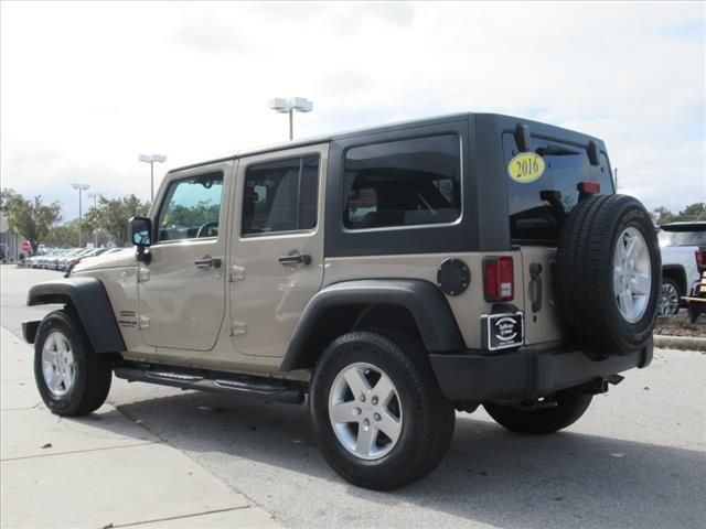 used 2016 Jeep Wrangler Unlimited car, priced at $20,995