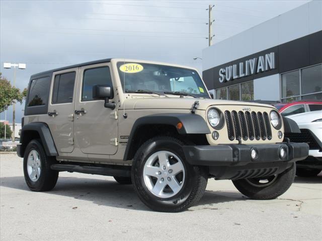 used 2016 Jeep Wrangler Unlimited car, priced at $20,995