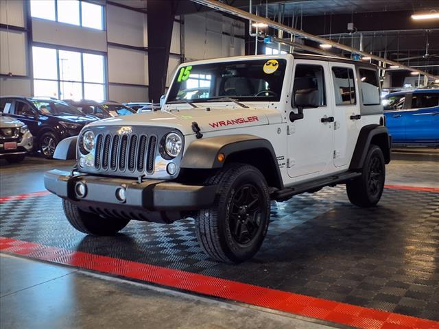 used 2015 Jeep Wrangler Unlimited car, priced at $21,988