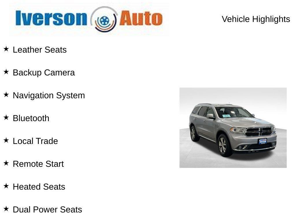 used 2016 Dodge Durango car, priced at $16,995