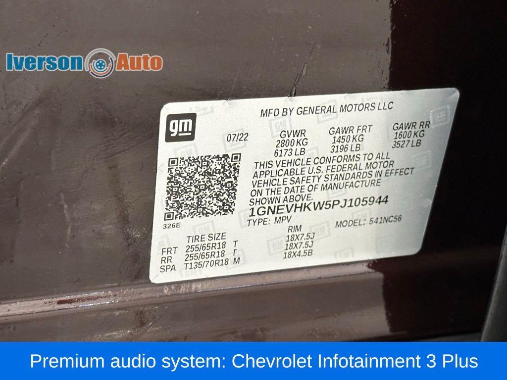 used 2023 Chevrolet Traverse car, priced at $33,875