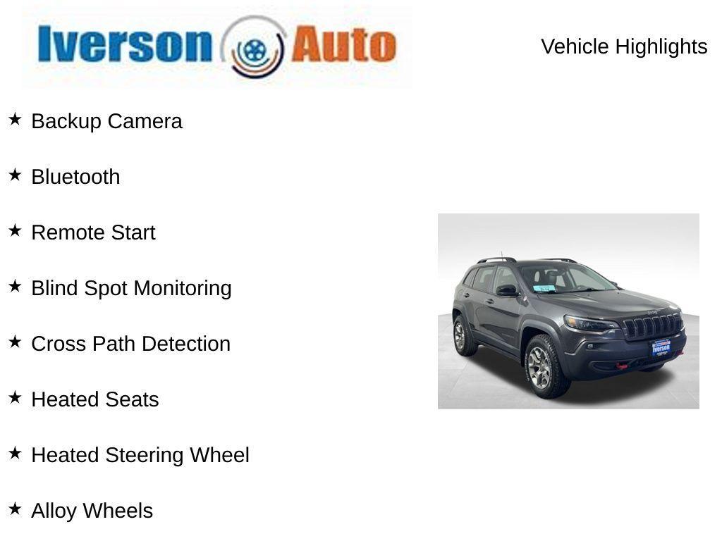 used 2022 Jeep Cherokee car, priced at $26,895