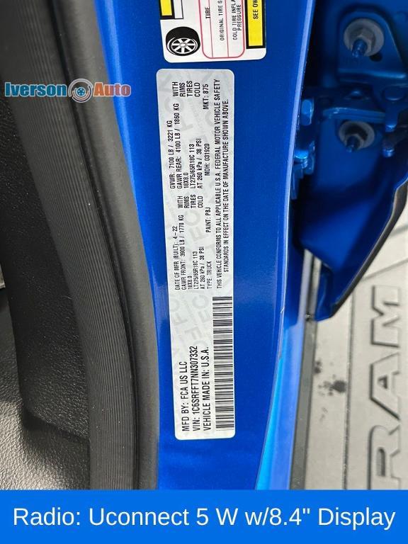 used 2022 Ram 1500 car, priced at $38,795