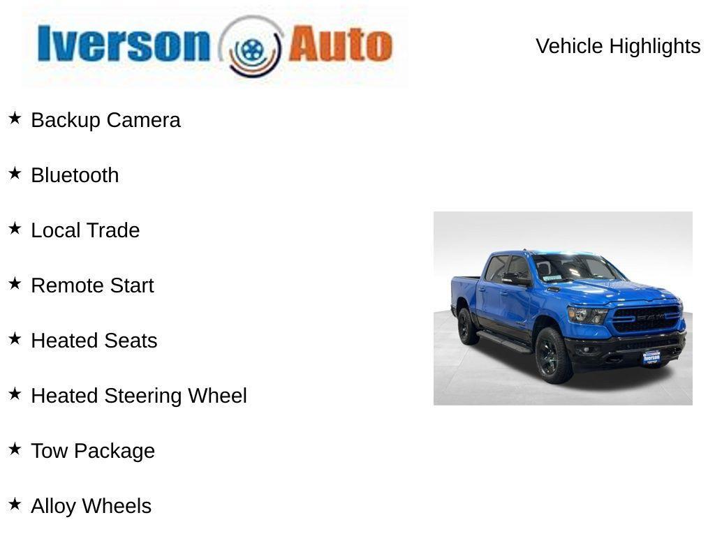 used 2022 Ram 1500 car, priced at $38,795