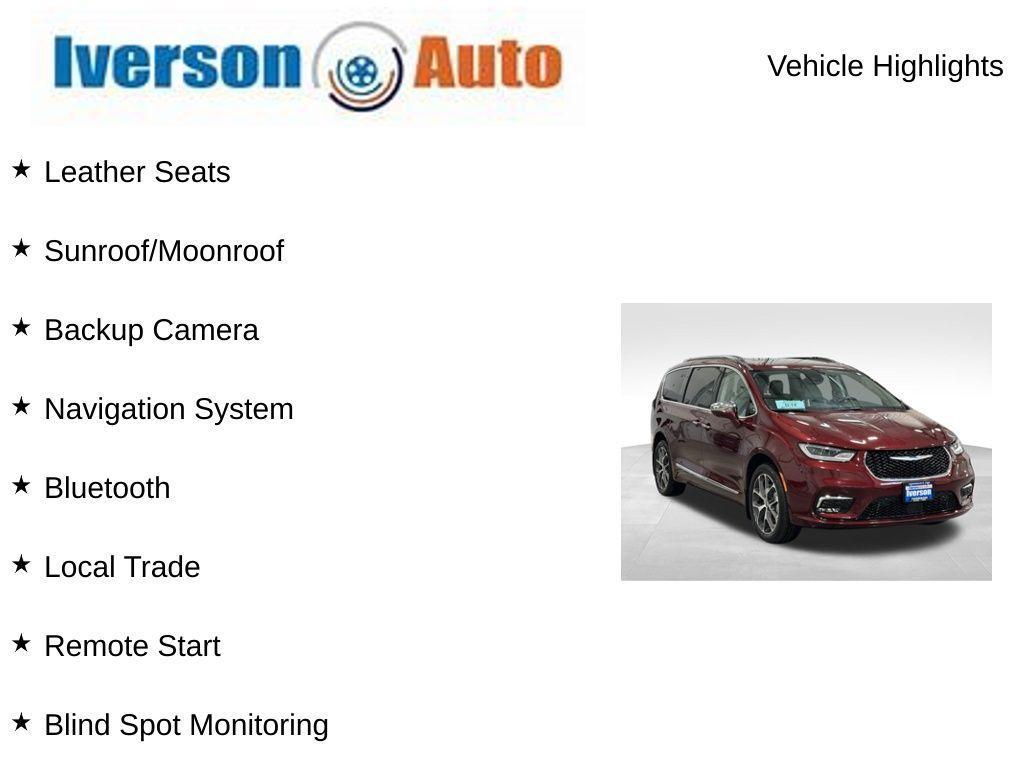 used 2021 Chrysler Pacifica car, priced at $36,995