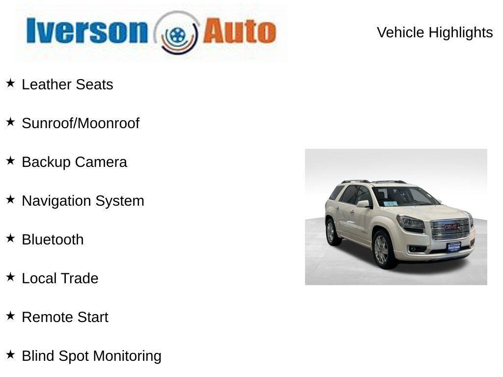 used 2015 GMC Acadia car, priced at $10,795