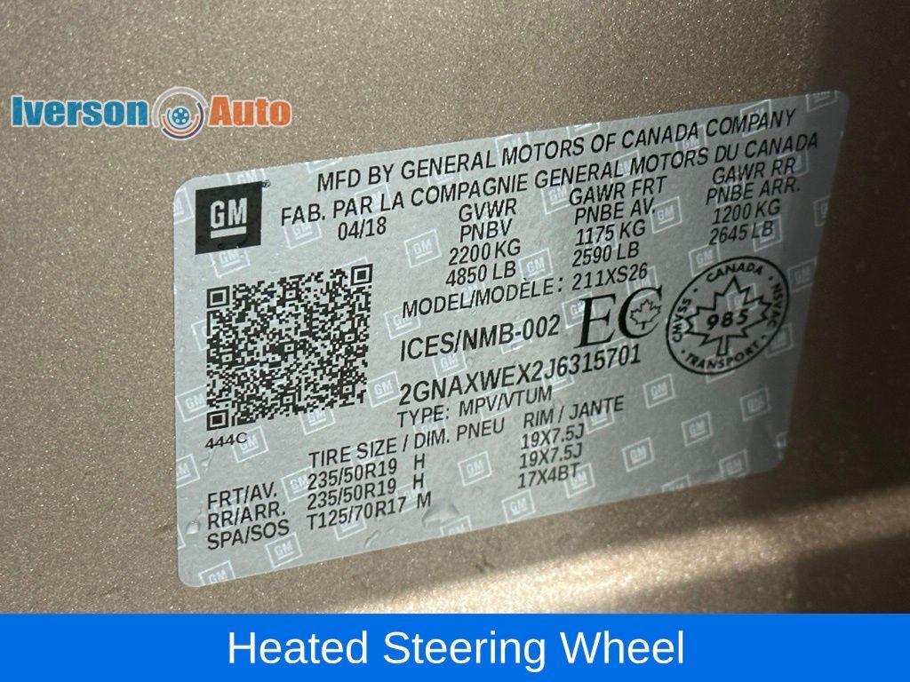 used 2018 Chevrolet Equinox car, priced at $19,995