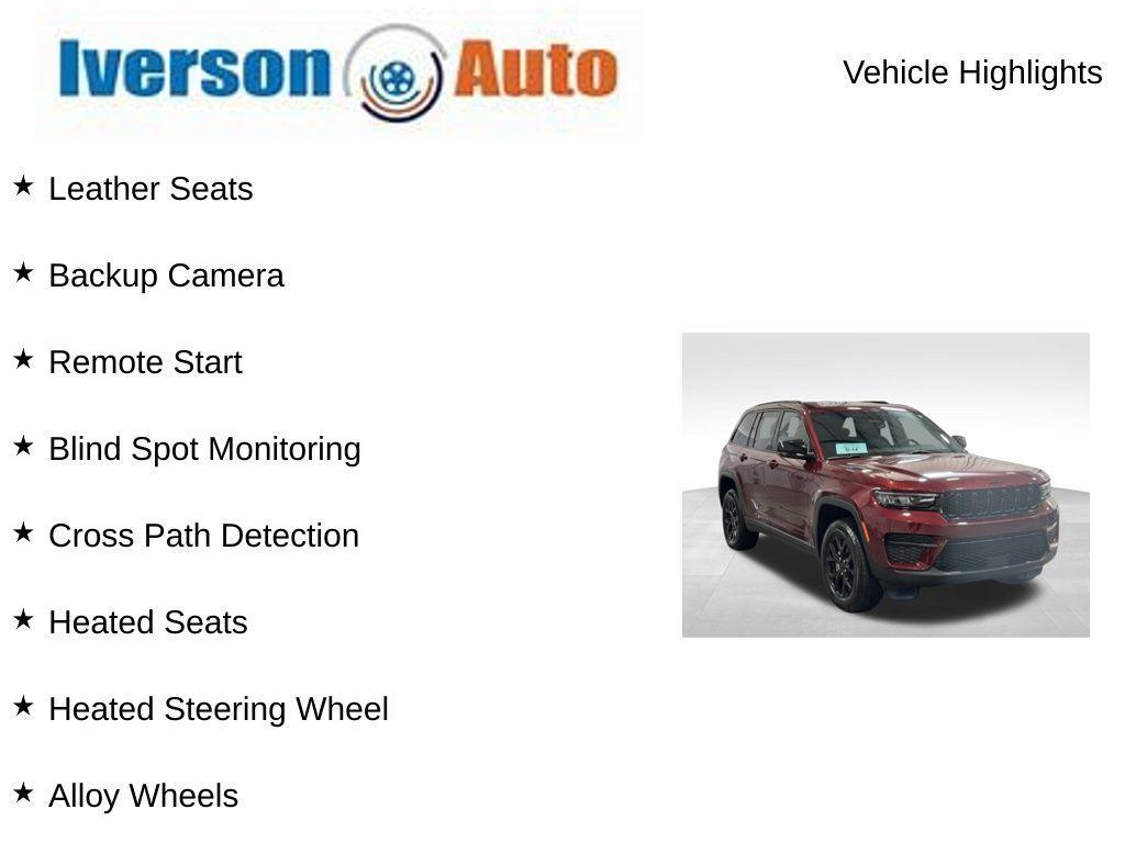 used 2024 Jeep Grand Cherokee car, priced at $34,995