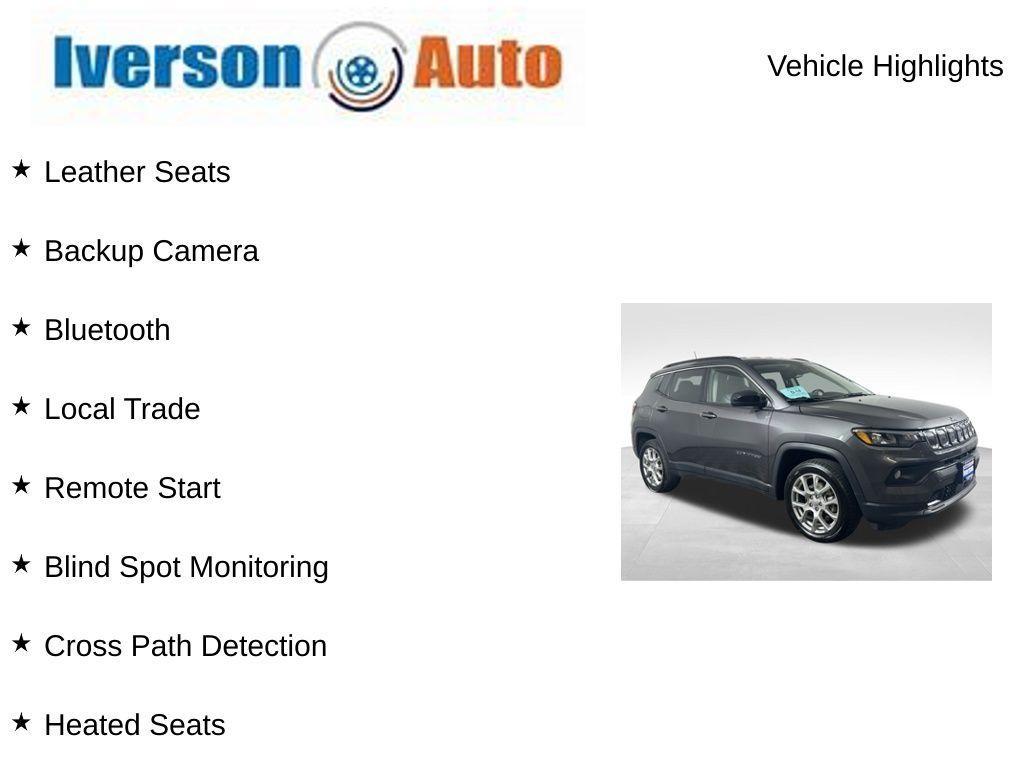 used 2022 Jeep Compass car, priced at $22,490