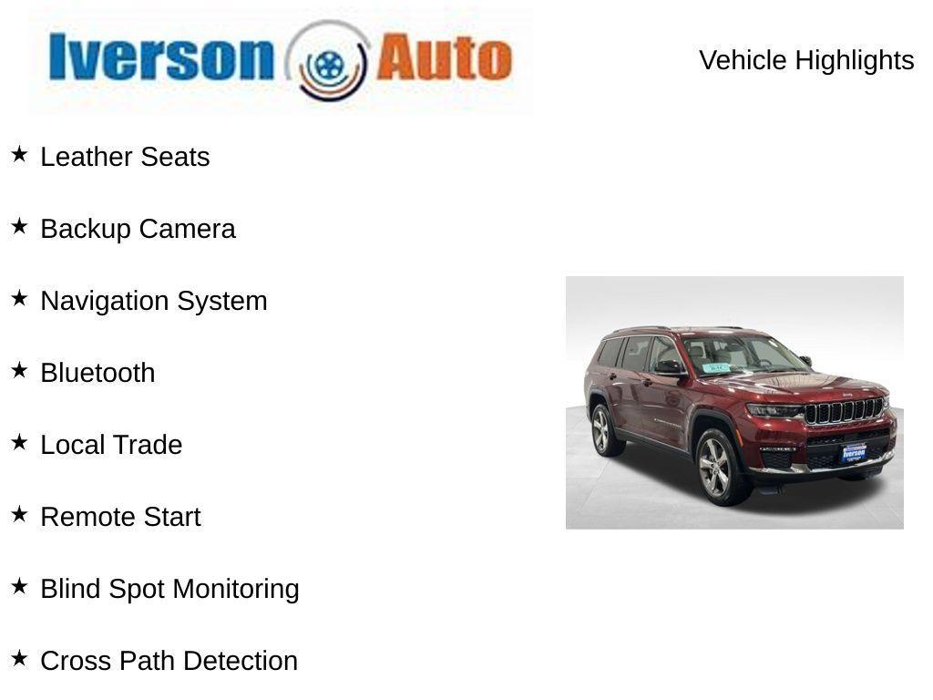 used 2021 Jeep Grand Cherokee L car, priced at $31,425