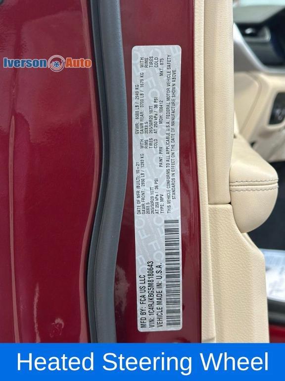 used 2021 Jeep Grand Cherokee L car, priced at $31,425