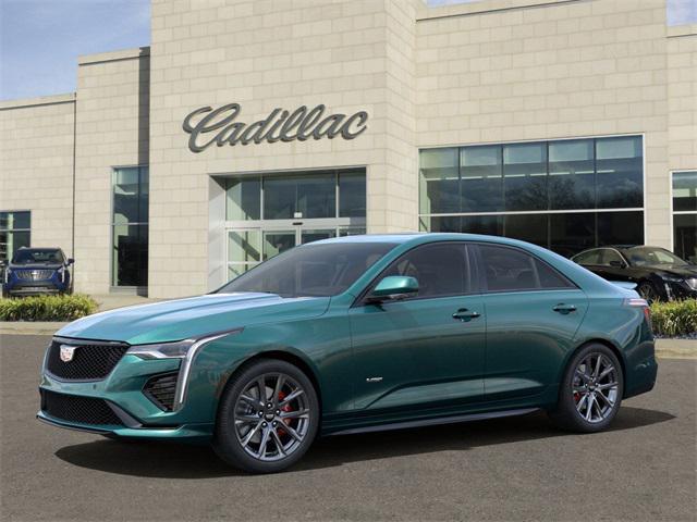 new 2025 Cadillac CT4-V car, priced at $52,955