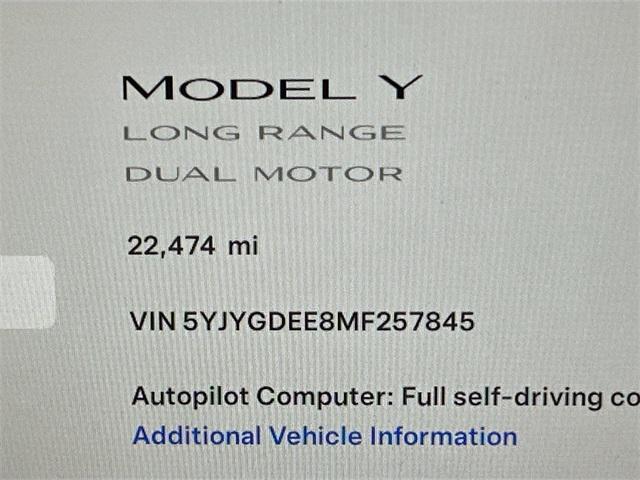 used 2021 Tesla Model Y car, priced at $31,001