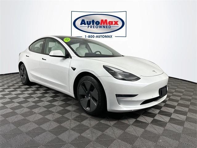 used 2021 Tesla Model 3 car, priced at $27,000