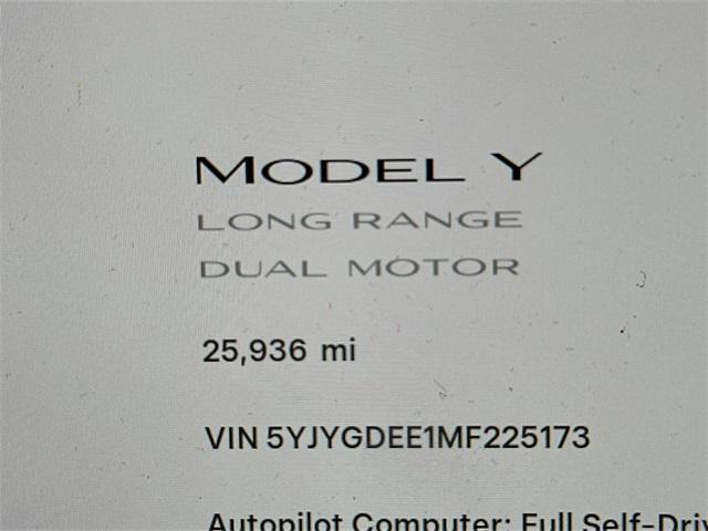 used 2021 Tesla Model Y car, priced at $29,999