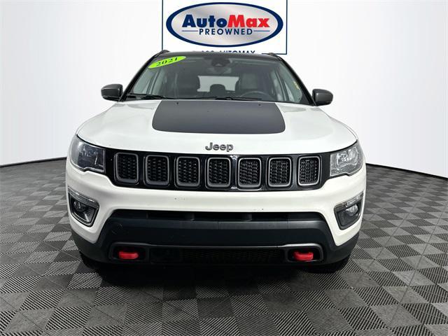 used 2021 Jeep Compass car, priced at $19,999