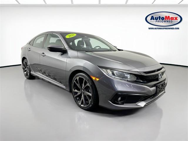 used 2021 Honda Civic car, priced at $21,500
