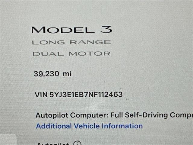 used 2022 Tesla Model 3 car, priced at $26,500