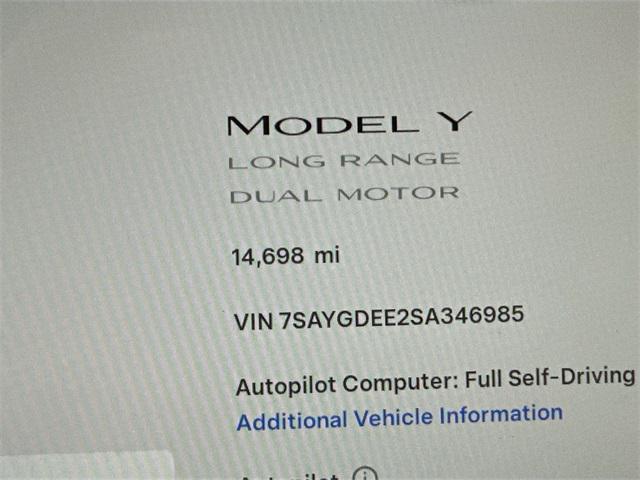 used 2025 Tesla Model Y car, priced at $39,000