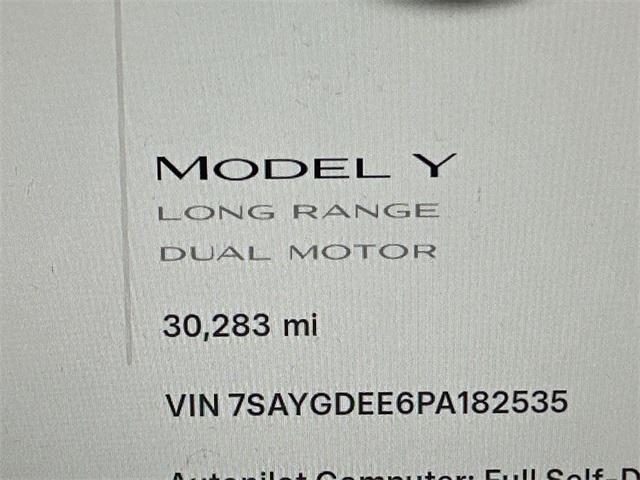 used 2023 Tesla Model Y car, priced at $33,500