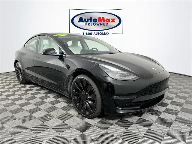 used 2021 Tesla Model 3 car, priced at $29,500