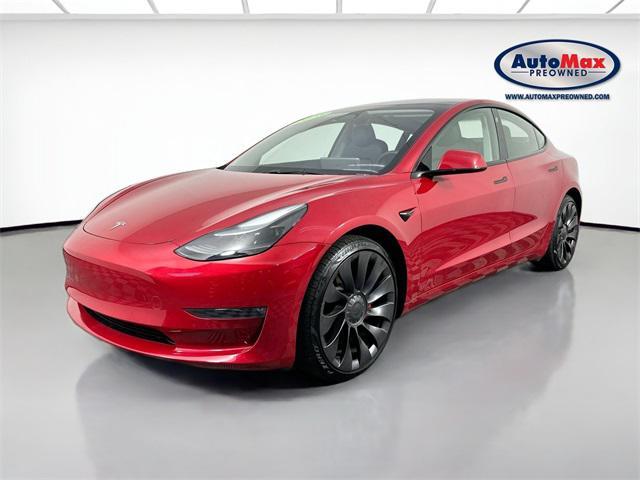 used 2023 Tesla Model 3 car, priced at $33,000