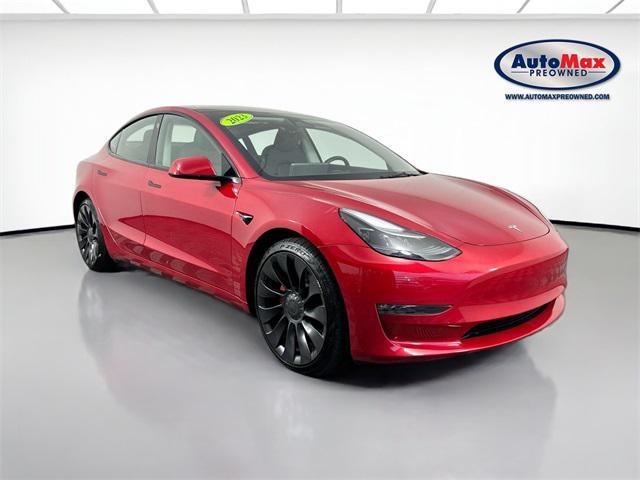 used 2023 Tesla Model 3 car, priced at $33,000
