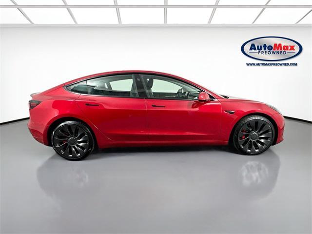 used 2023 Tesla Model 3 car, priced at $33,000