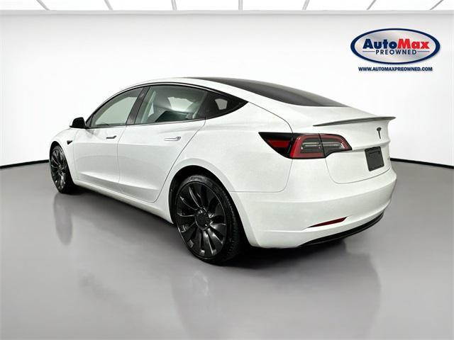 used 2023 Tesla Model 3 car, priced at $32,500