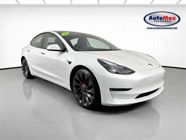 used 2023 Tesla Model 3 car, priced at $32,500