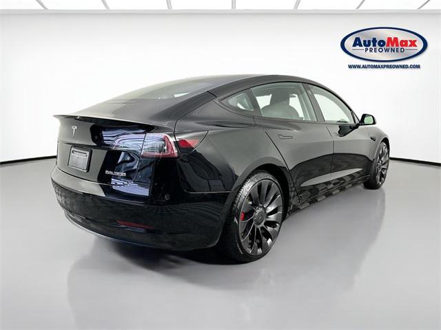 used 2022 Tesla Model 3 car, priced at $29,500