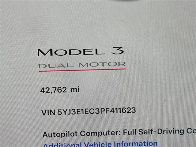 used 2023 Tesla Model 3 car, priced at $29,000