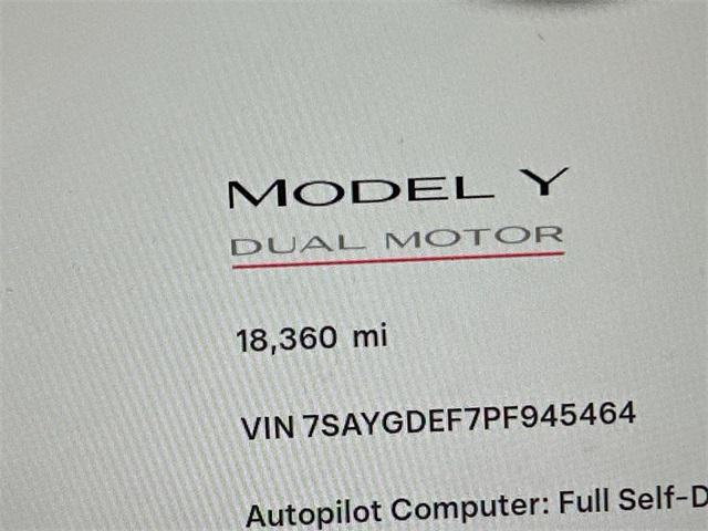 used 2023 Tesla Model Y car, priced at $35,500