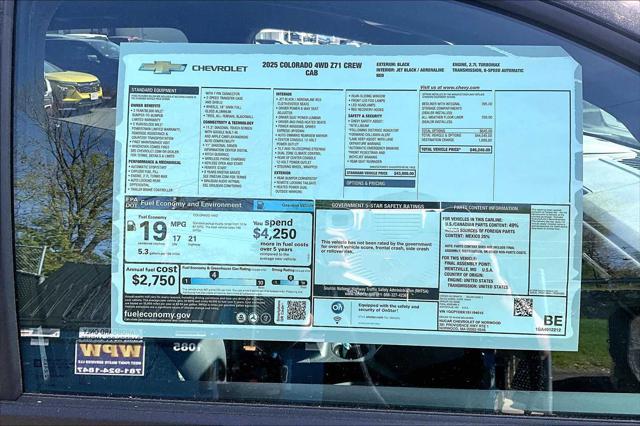 new 2025 Chevrolet Colorado car, priced at $45,240
