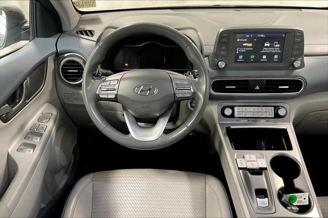 used 2020 Hyundai Kona EV car, priced at $14,500
