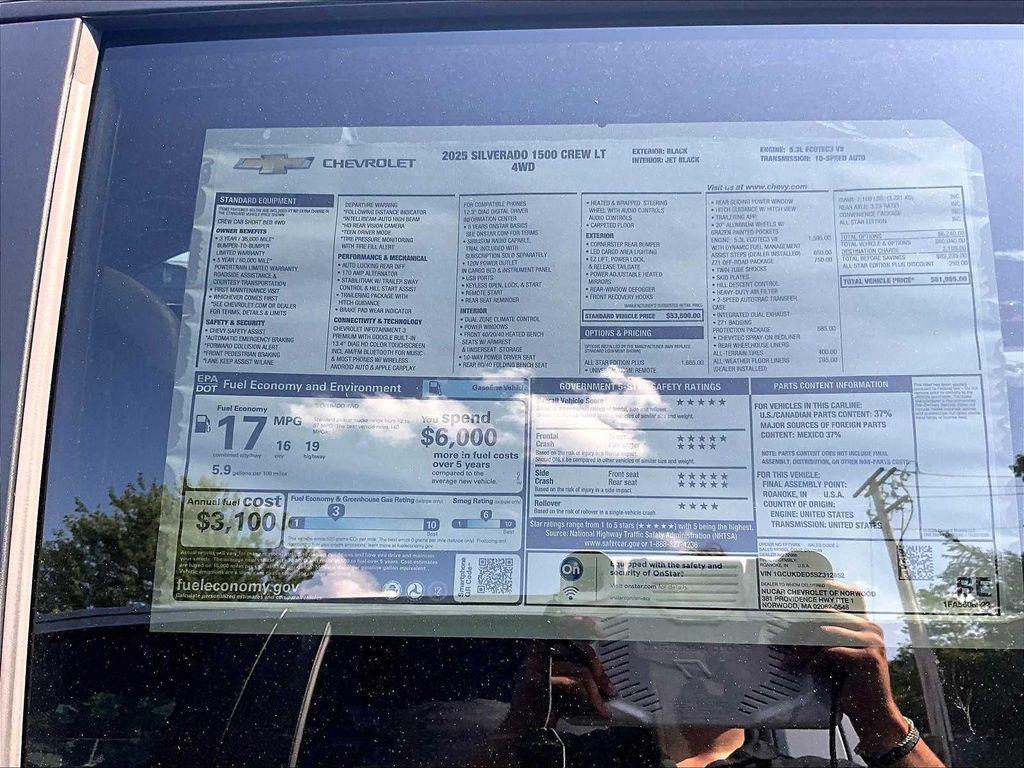 new 2025 Chevrolet Silverado 1500 car, priced at $53,485