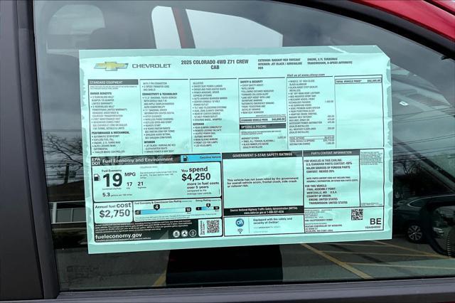 new 2025 Chevrolet Colorado car, priced at $50,865