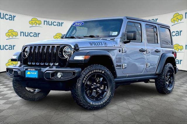 used 2021 Jeep Wrangler car, priced at $30,700